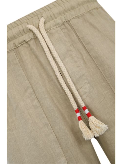Pantalone Calais in lino beige Mc2 Saint Barth | CALAIS00275H LINEN 11